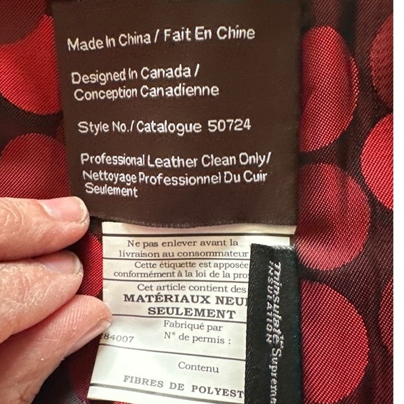 DANIER Red Italian Leather Jacket Women M/M‎ Funnel Neck Button Front Pockets - Picture 7 of 9